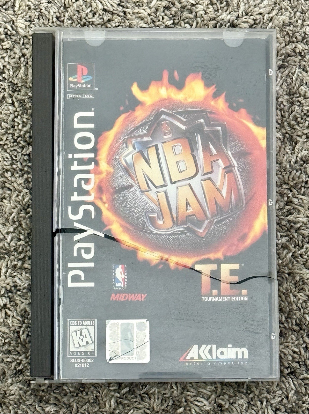NBA Jam T.E. Tournament Edition PlayStation 1 PS1 Long Box Complete Broken Case