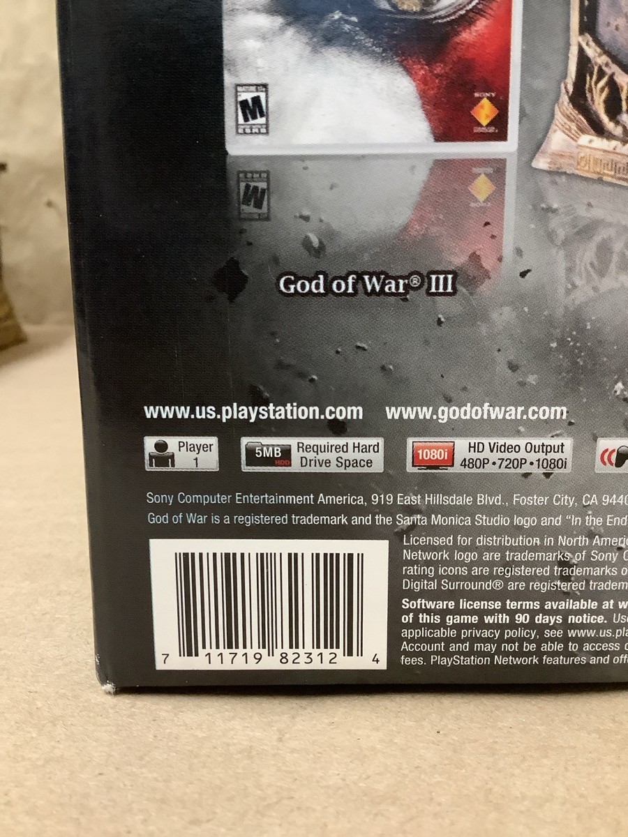 SONY PS3 GOD OF WAR ULTIMATE EDITION BUNDLE KIT WITH GAME & GUIDE IN (G29020094)