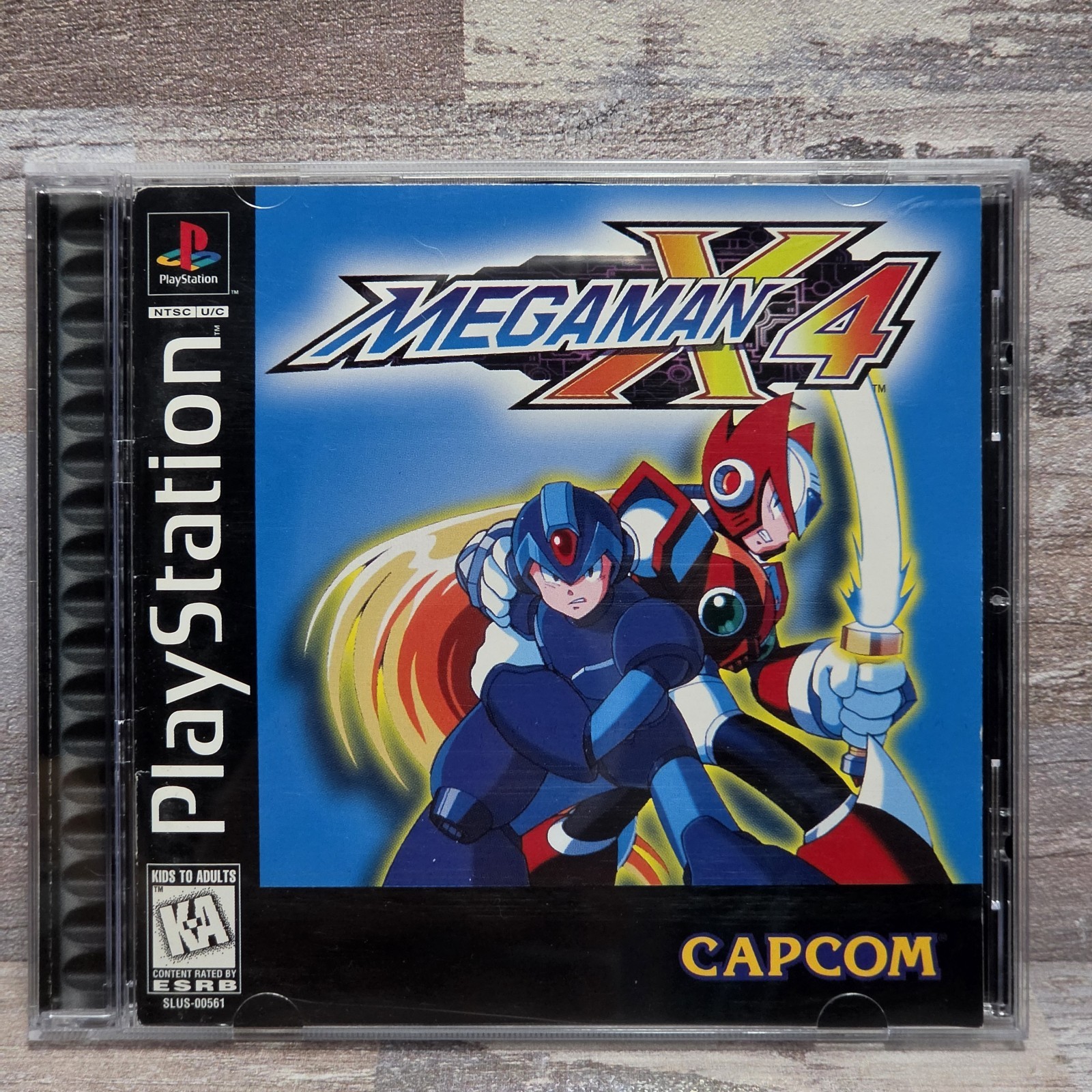 Mega Man X4 PS1 Complete CIB Black Label Tested Authentic PlayStation PSX