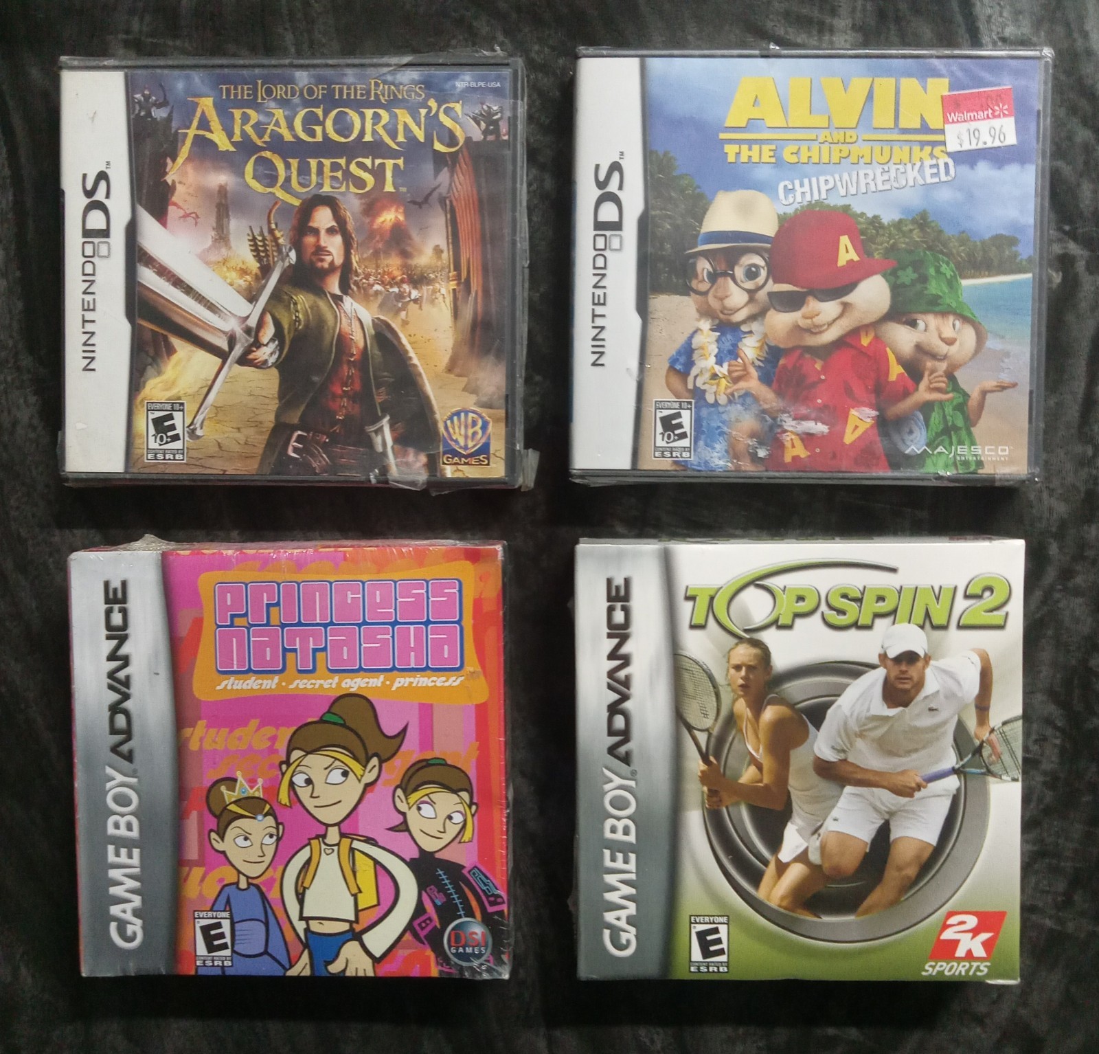 4 Brand New Sealed Games Tears In Plastic GBA Nintendo DS