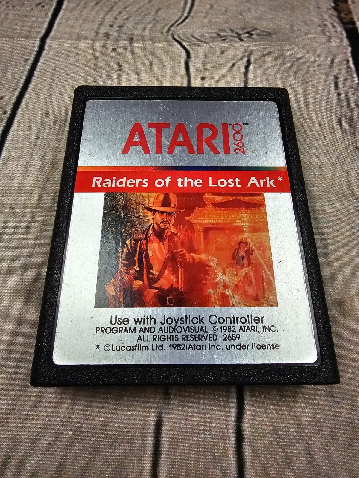 Raiders of the Lost Ark (Atari 2600, 1982) Silver Label – Model 2659 – TESTED