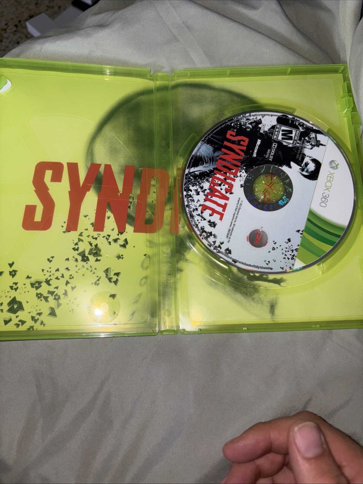 Syndicate (Microsoft Xbox 360, 2012) No Manual
