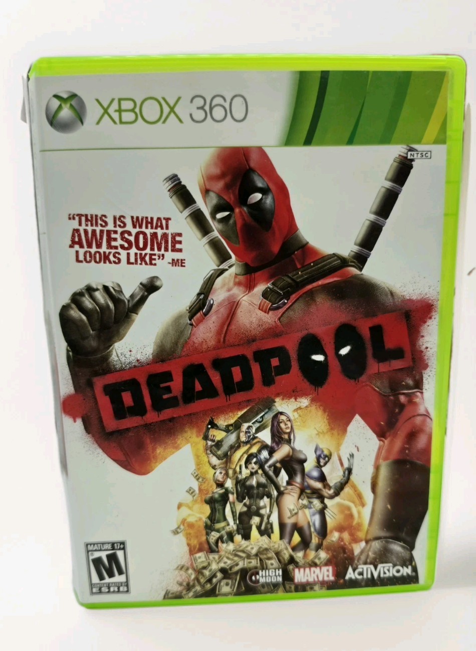 Deadpool Xbox 360 Bundle Scratch Free Near Mint CIB Game DP Playing Cards