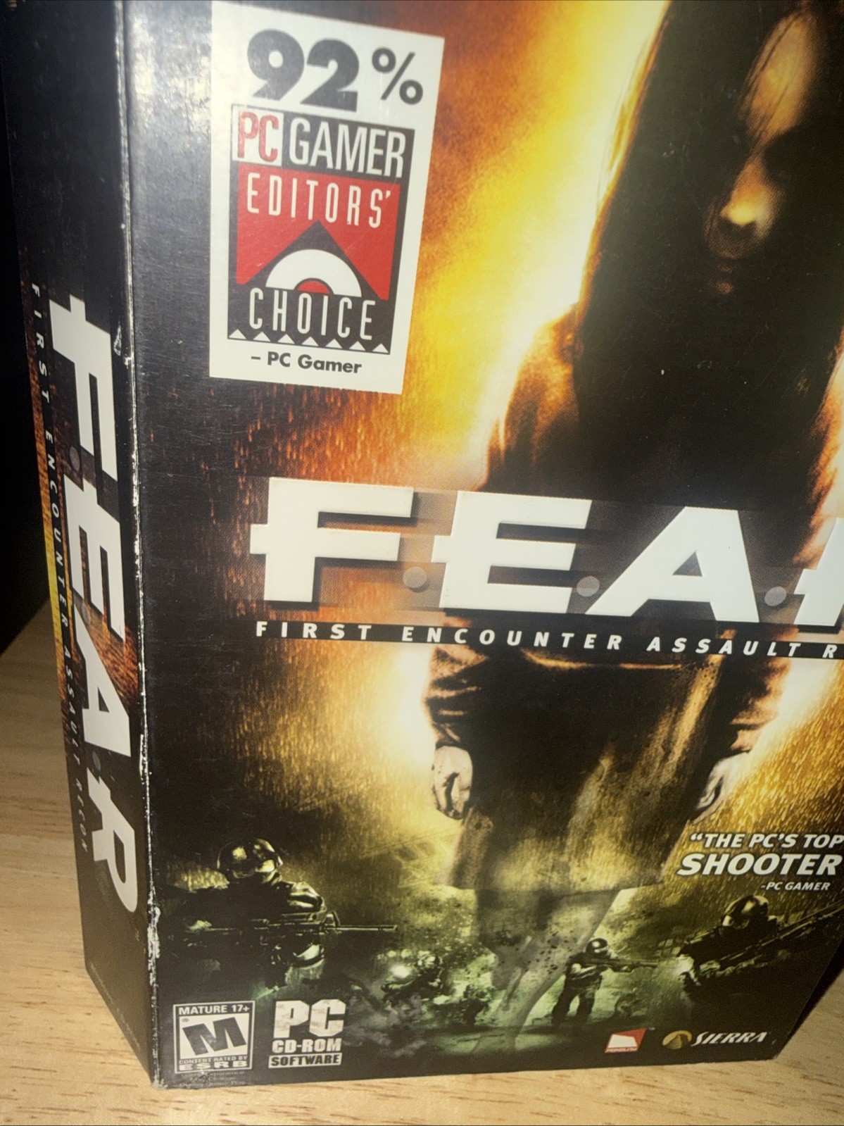 F.E.A.R.: First Encounter Assault Recon (PC, 2005) Box, Booklet And Working Game