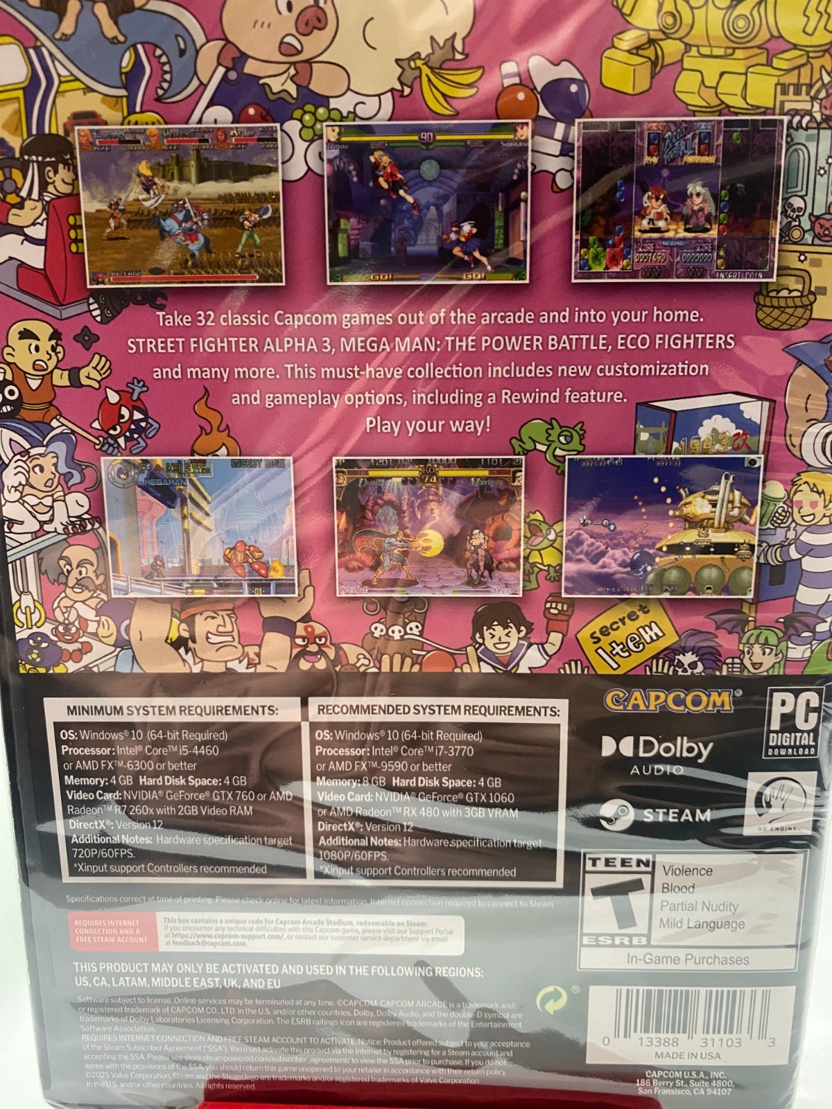 Capcom Arcade Stadium 2 (PC GAME!) STEAM APP REDEEMABLE ONLY, NO DISC!