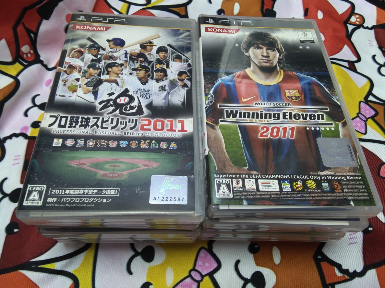 PSP Game soft Lot 10 Random Case Included Some Instruction Manuals Have Stains