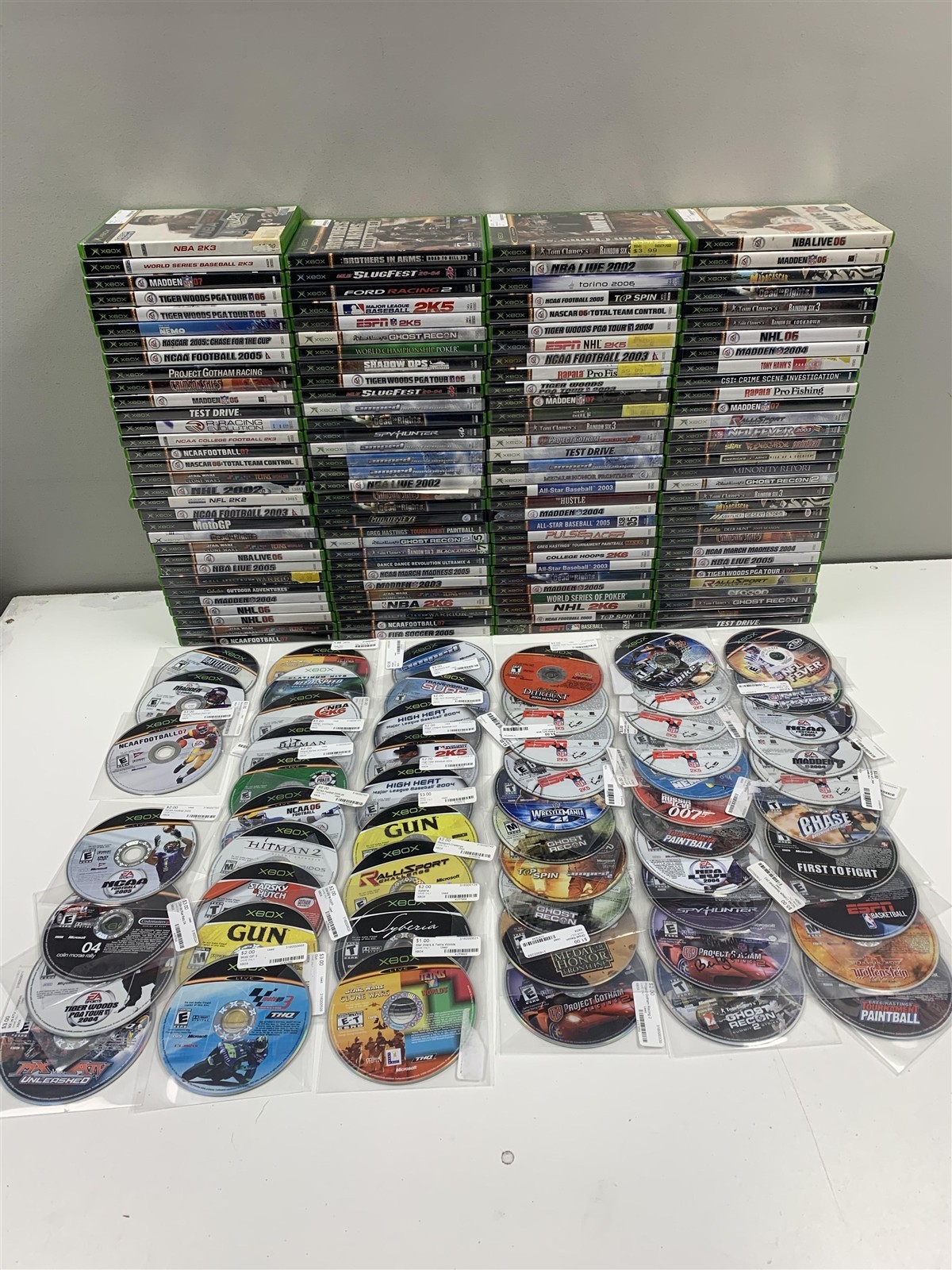 Lot of 182 Original Xbox Games Mixed Titles Bulk Wholesale Tested Working