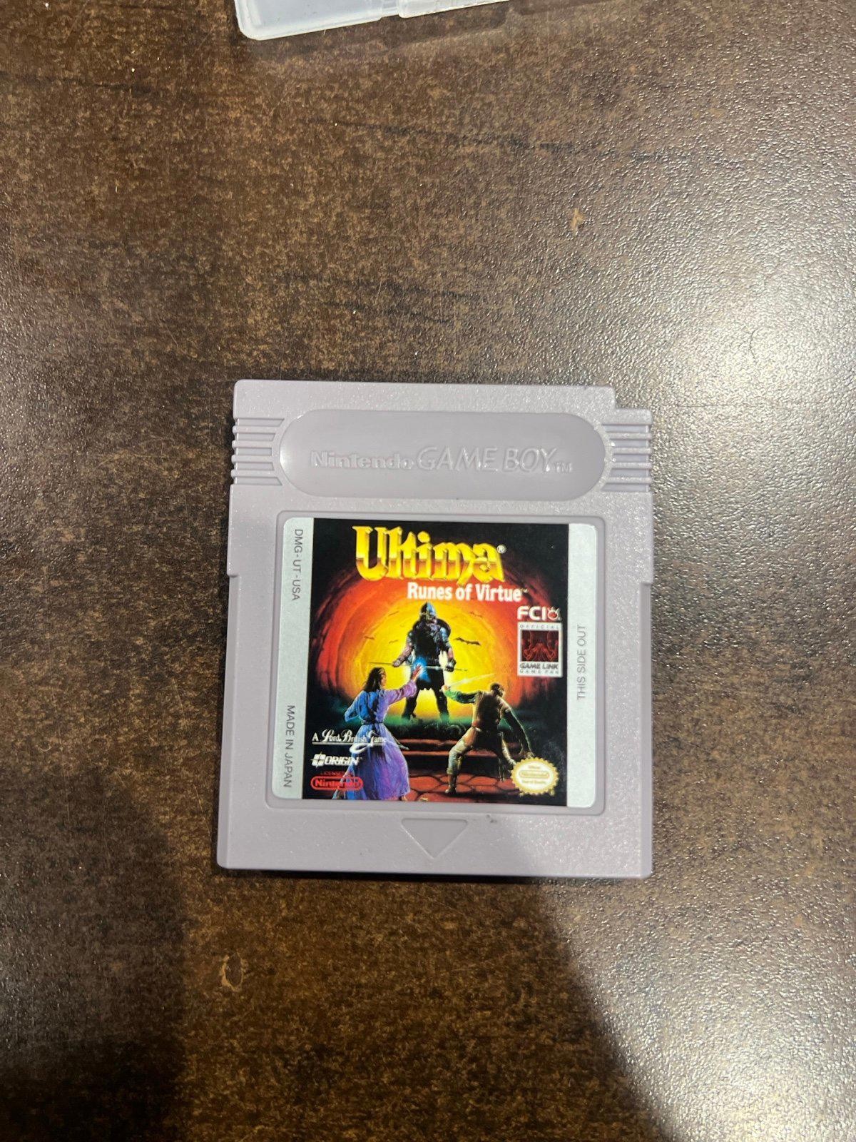 Ultima Runes of Virtue with Manual for Nintendo Gameboy – FREE SHIPPING!!