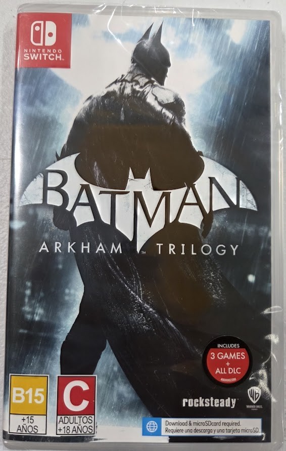 Batman: Arkham Trilogy Switch Brand New Game [LATAM 2023 Misc]