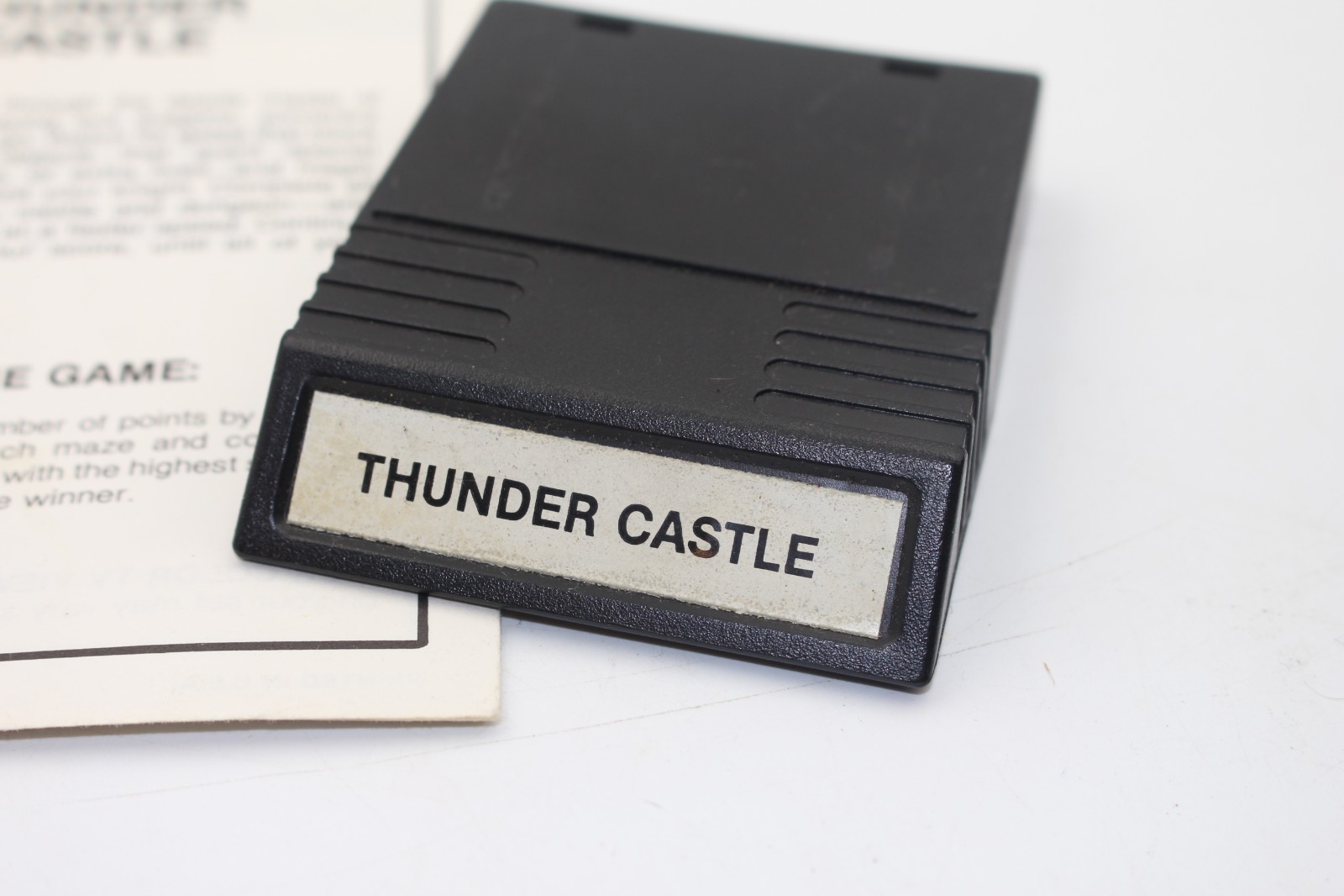 Thunder Castle Mattel Intellivision Video Game Cartridge Black 1983 Action