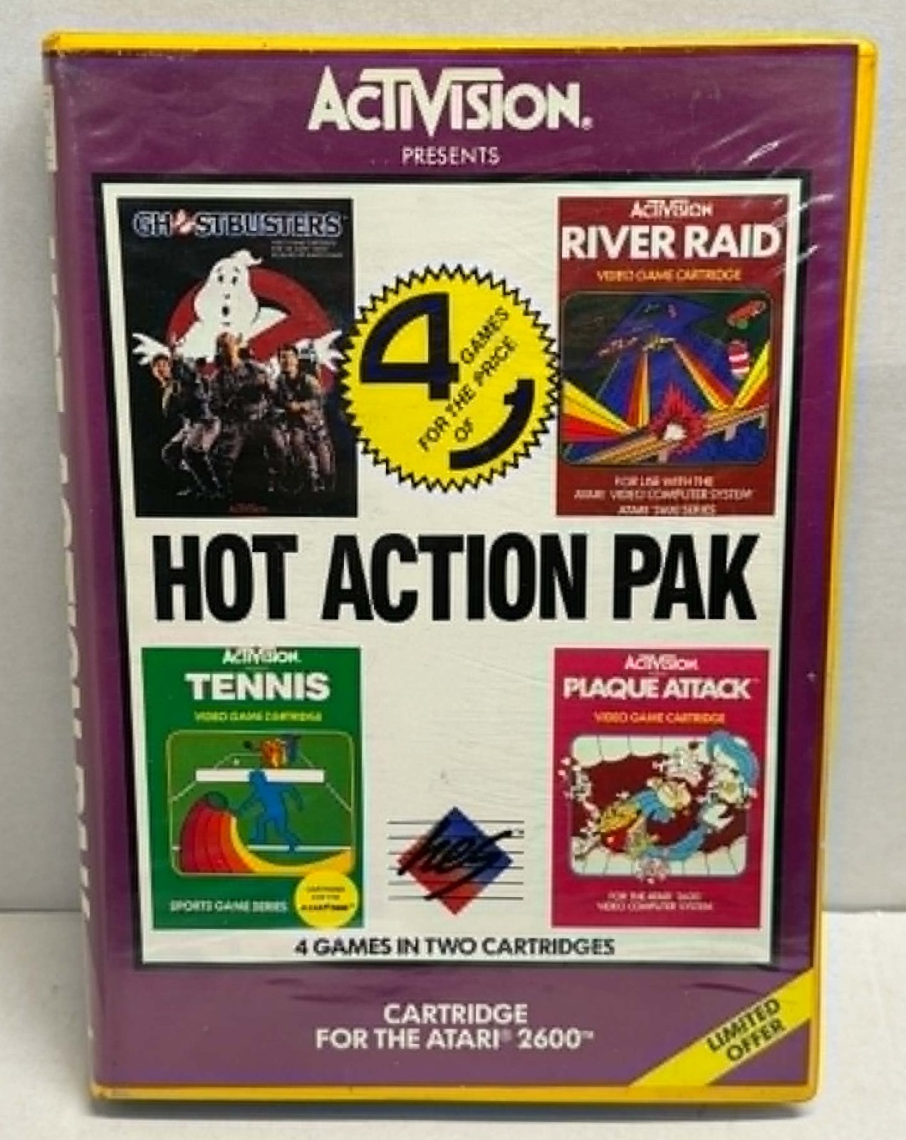 Hot Action Pak Atari 2600 *Complete* HES #3