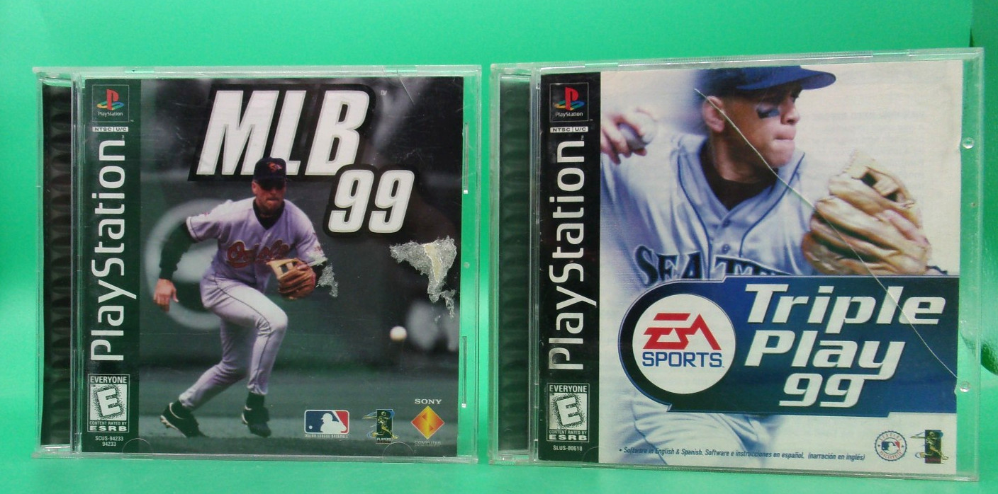Triple Play 99 And MLB 99 (Sony PlayStation) Complete in Box Complete CIB – PS1