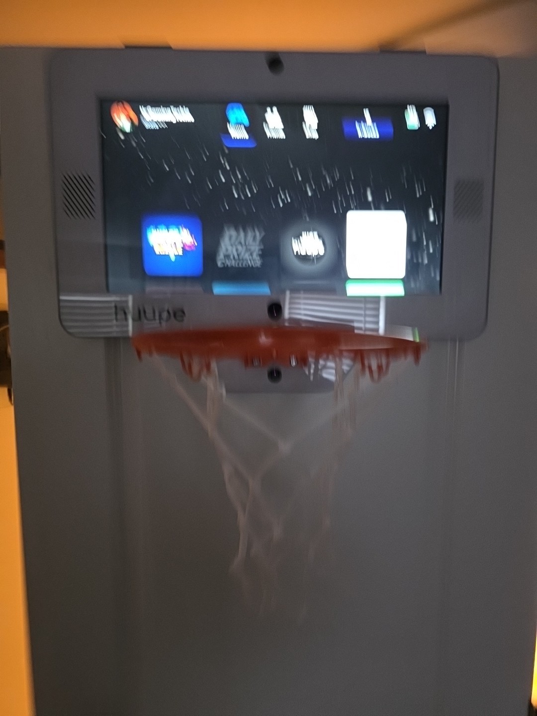 Huupe mini mounted Smart Mini Basketball Hoop. Smart Tv With HDMI. Game Console.