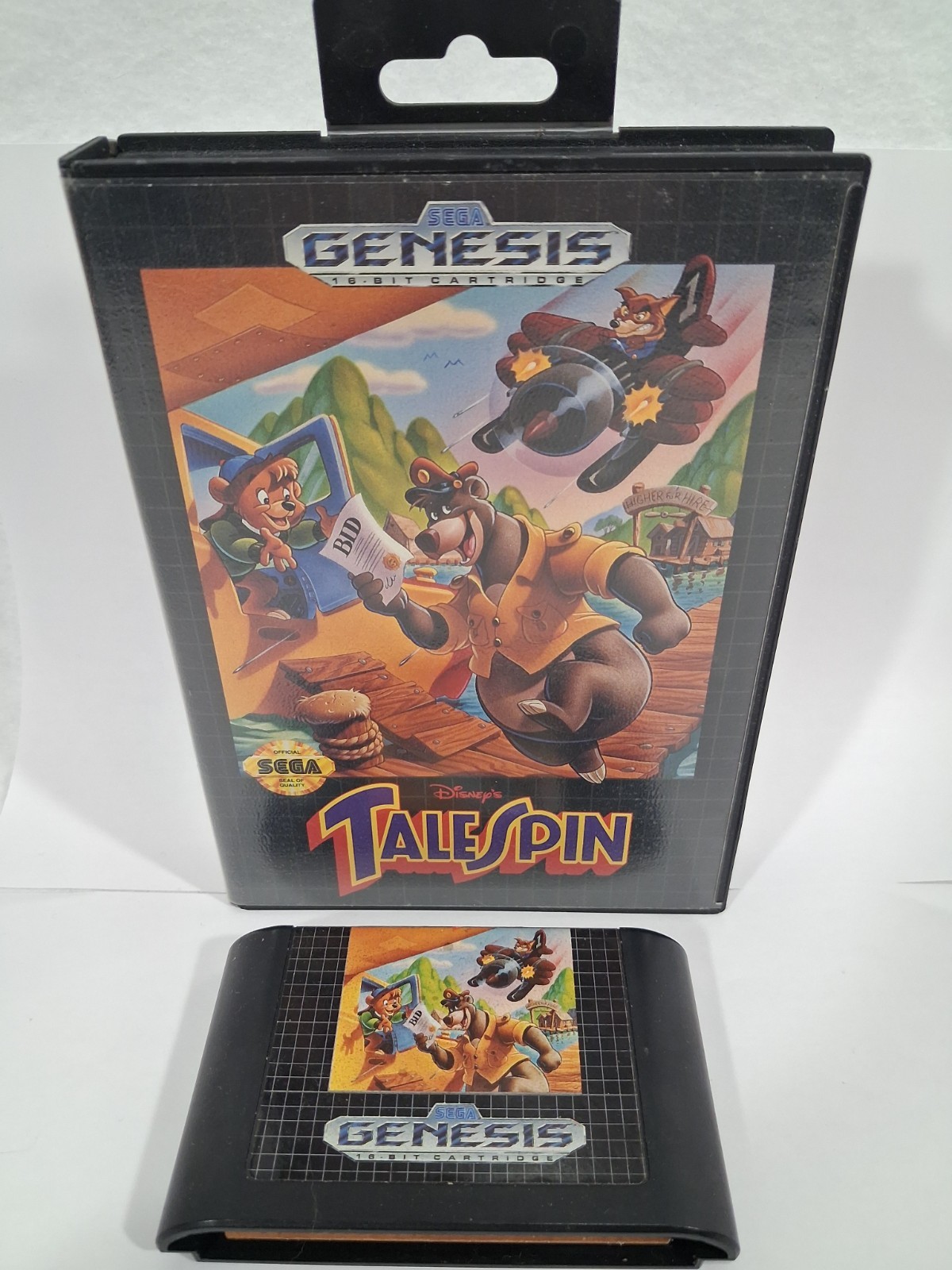 Disney TaleSpin sega genesis game vintage tested
