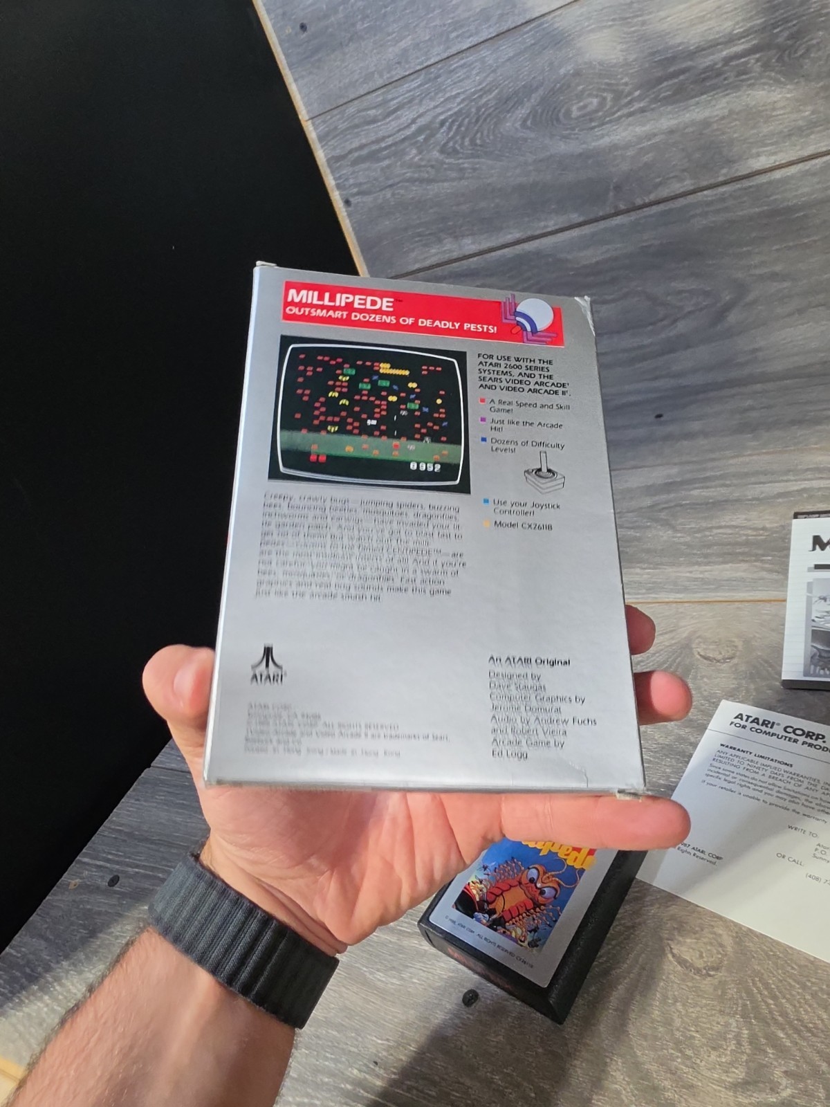 MILLIPEDE Video Game For ATARI 2600 Complete In Box CIB- Great Box- Tested