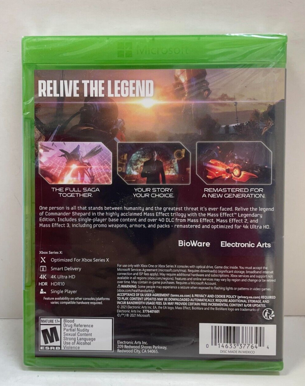 Mass Effect Legendary Edition ( Xbox One / Series X ) Brand New