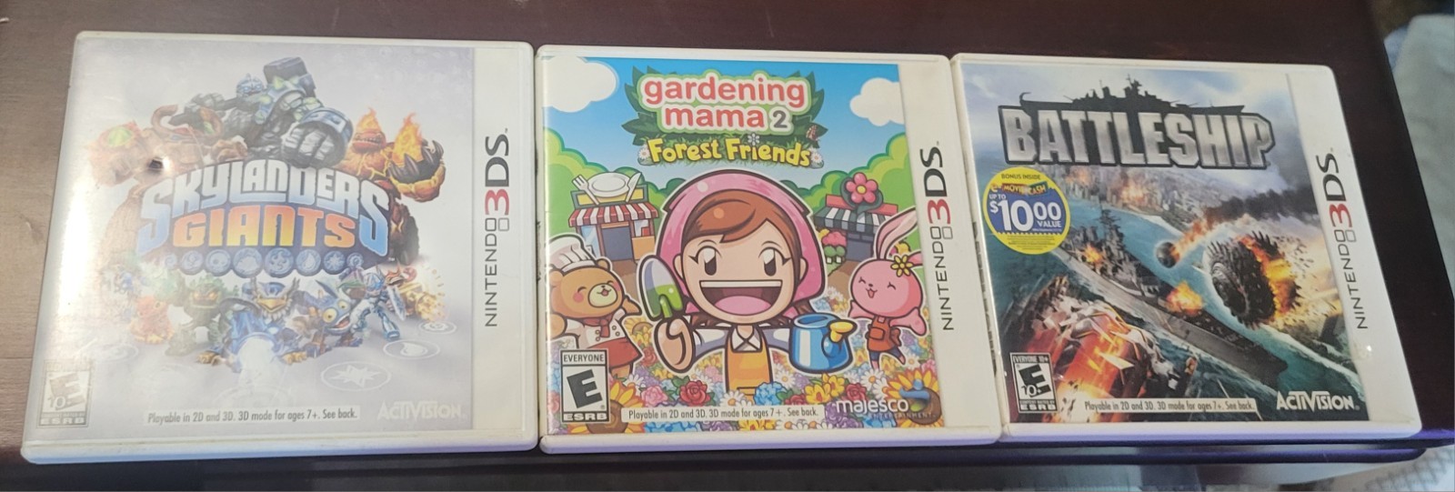 Nintendo 3DS Game Cases & Instructions No Games Included Set Of 3