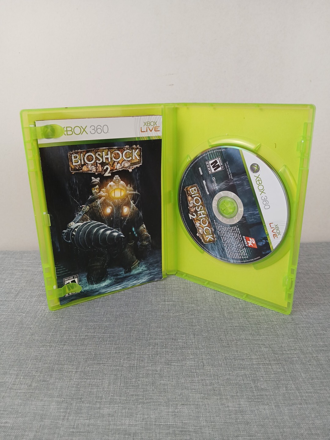 BioShock 2 (Microsoft Xbox 360, 2010) VERY GOOD W/MANUAL! MAIL IT TOMORROW!