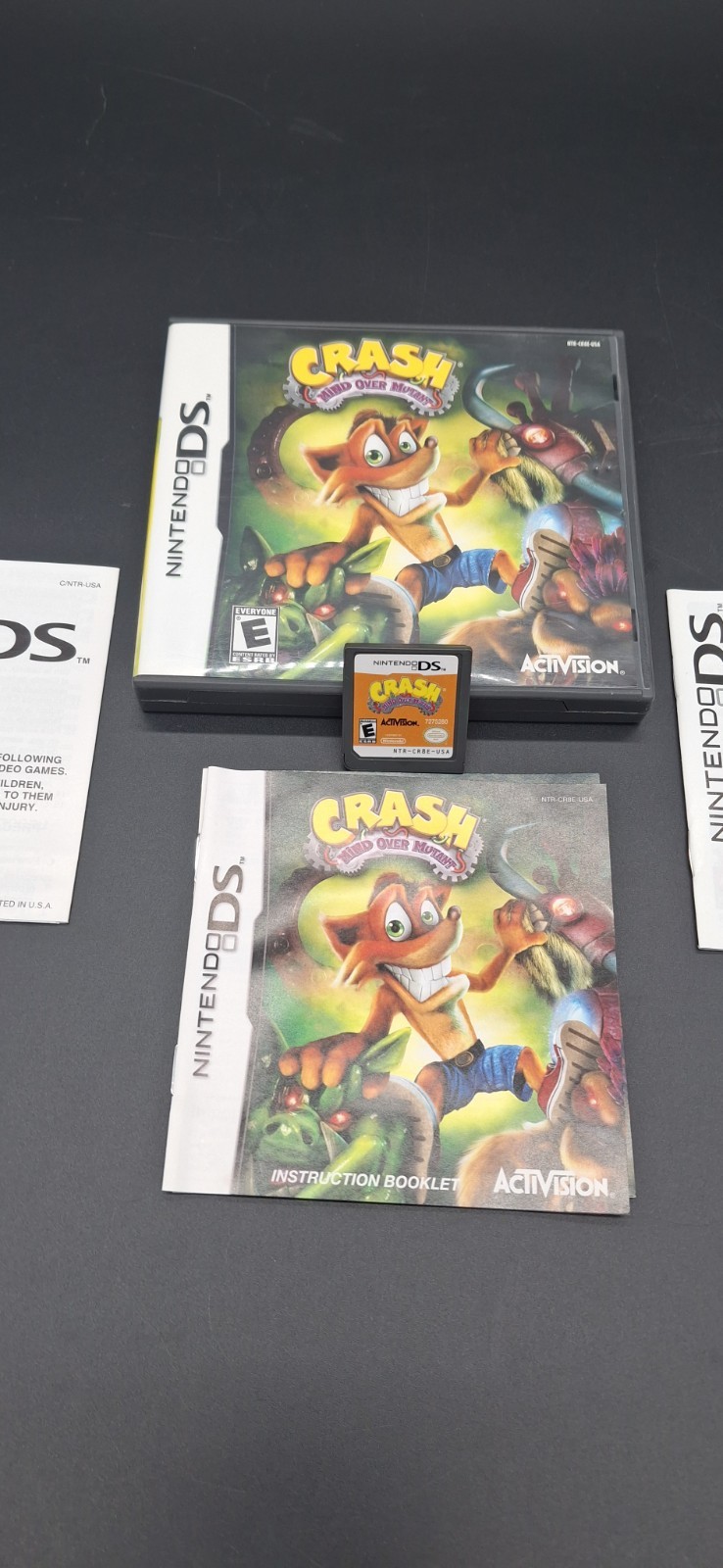 CIB Crash Mind Over Mutant Nintendo DS Complete With Manual