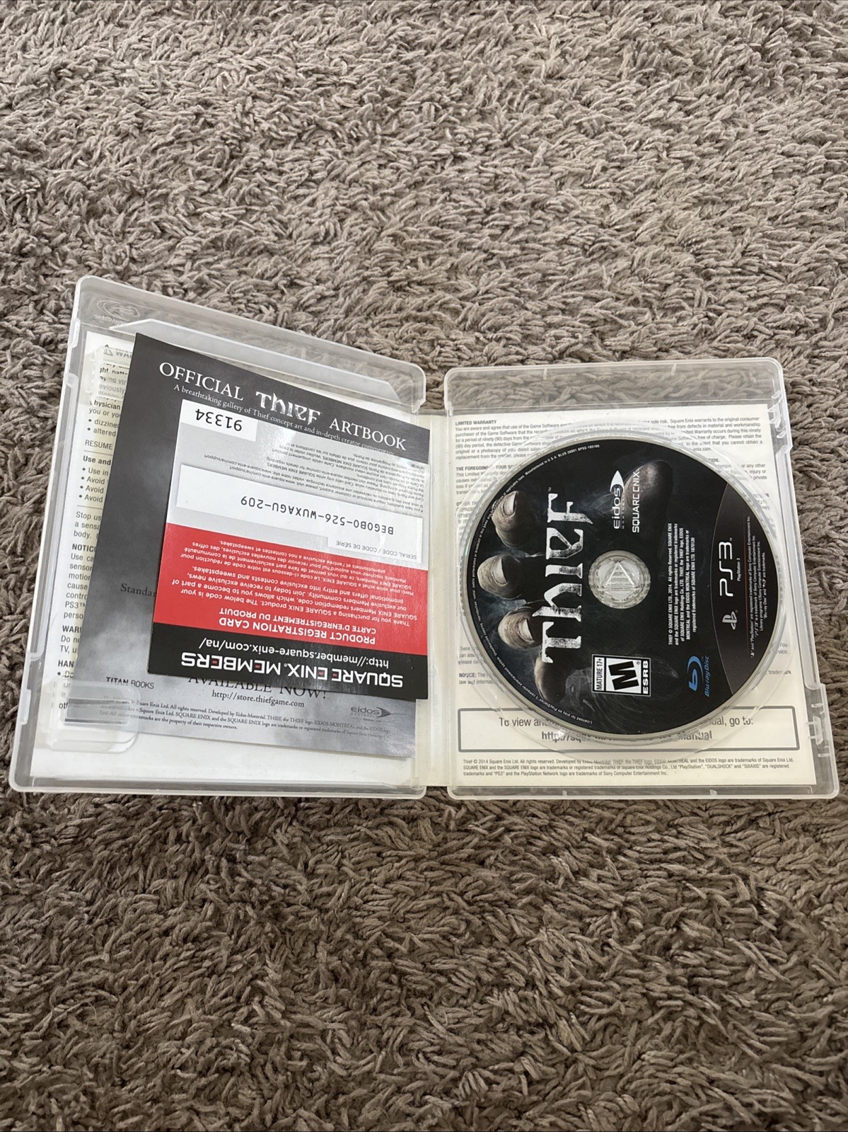Square Enix Thief Action & Adventure Sony PlayStation 3 2014 Manual Included