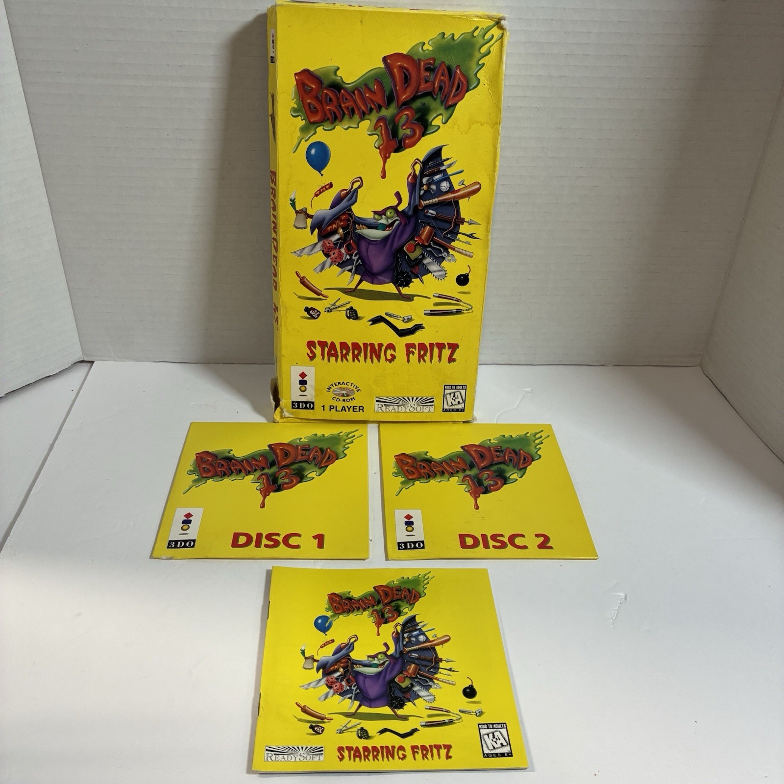 Brain Dead 13 Panasonic 3DO Complete CIB Longbox