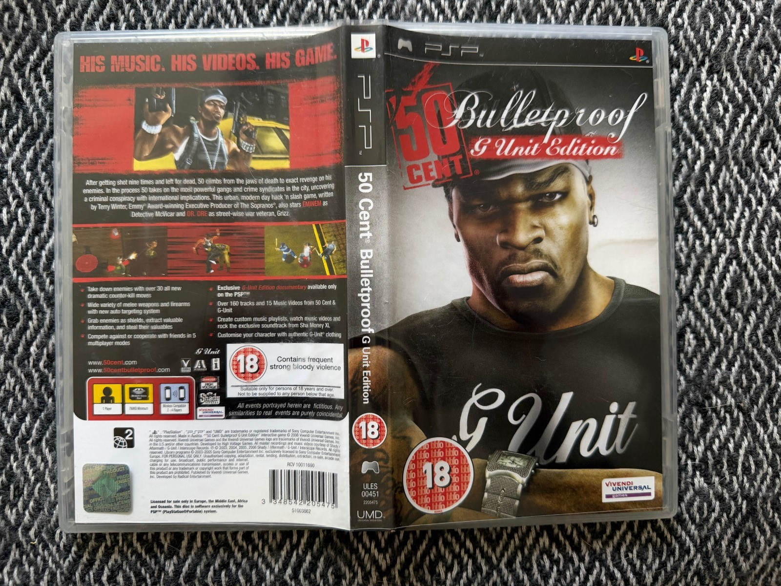 psp 50 Cent: Bulletproof G Unit Edition Game *Works On US Consoles* REGION FREE