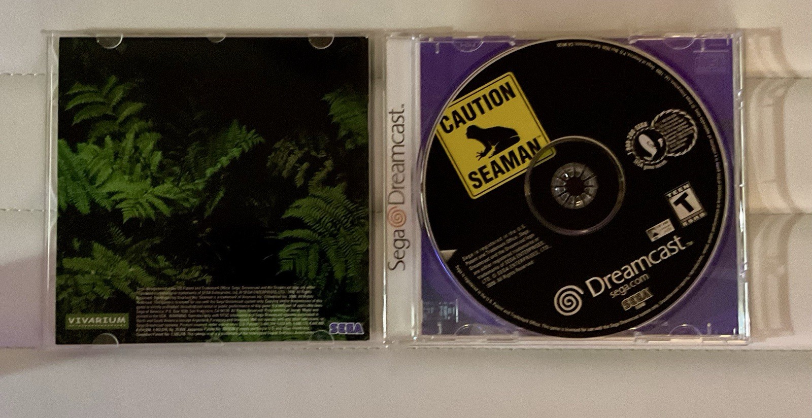 Caution Seaman Dreamcast Game Disc Vintage 2000