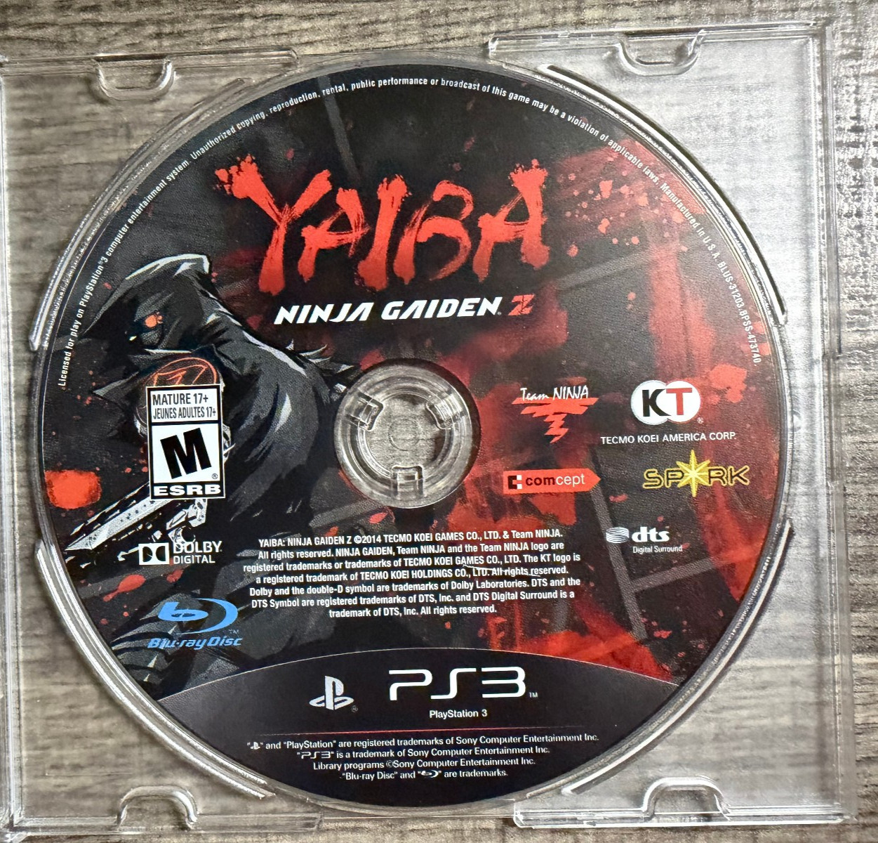 Yaiba: Ninja Gaiden Z (DISC ONLY) – Sony PS3 – Tecmo Koei – Acceptable Condition