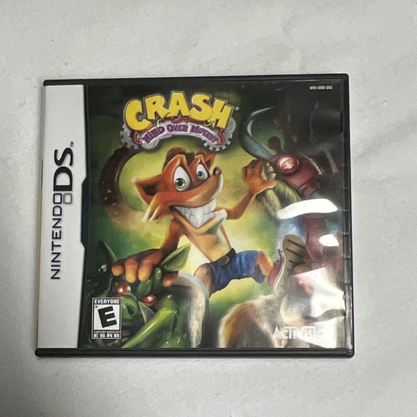 Crash Mind Over Mutant Nintendo DS Activision with Case, Manual, Rated E NTSC