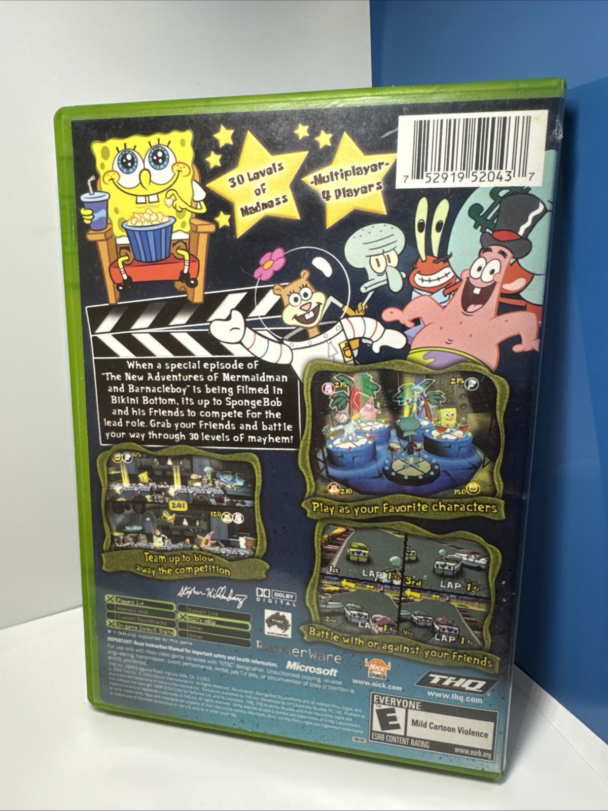 SpongeBob SquarePants: Lights, Camera, Pants original Xbox (rare)