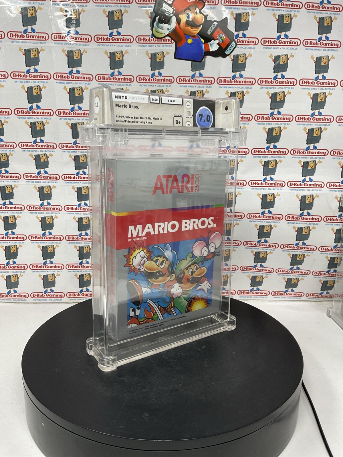 Mario Bros Atari 2600 Silver Box Notch Lid NES SNES New Sealed VGA WATA CGC PSA