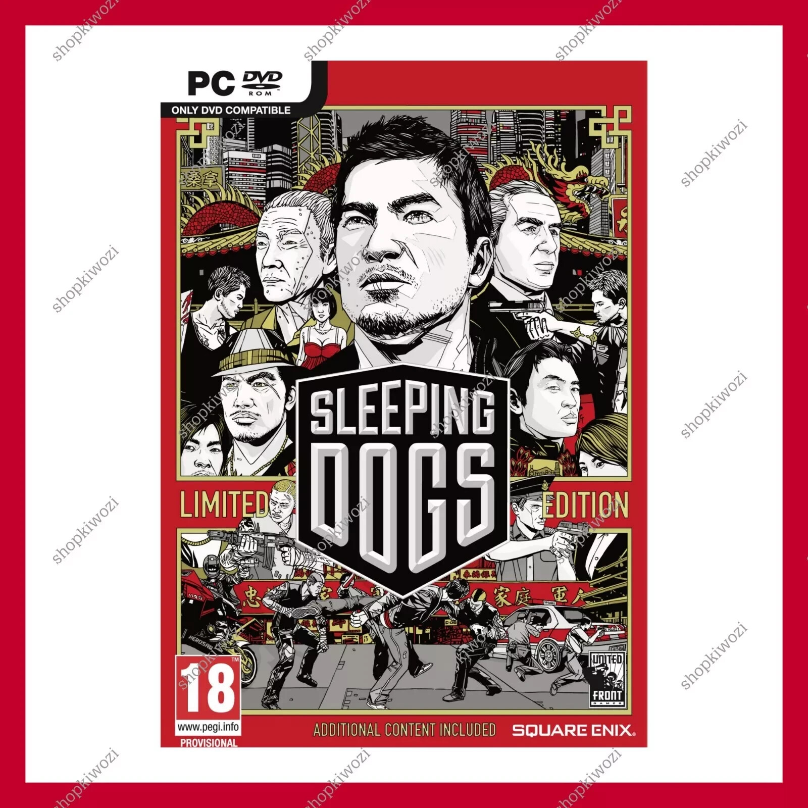 SLEEPING DOGS : PC DVD ROM : VGC : MA15+