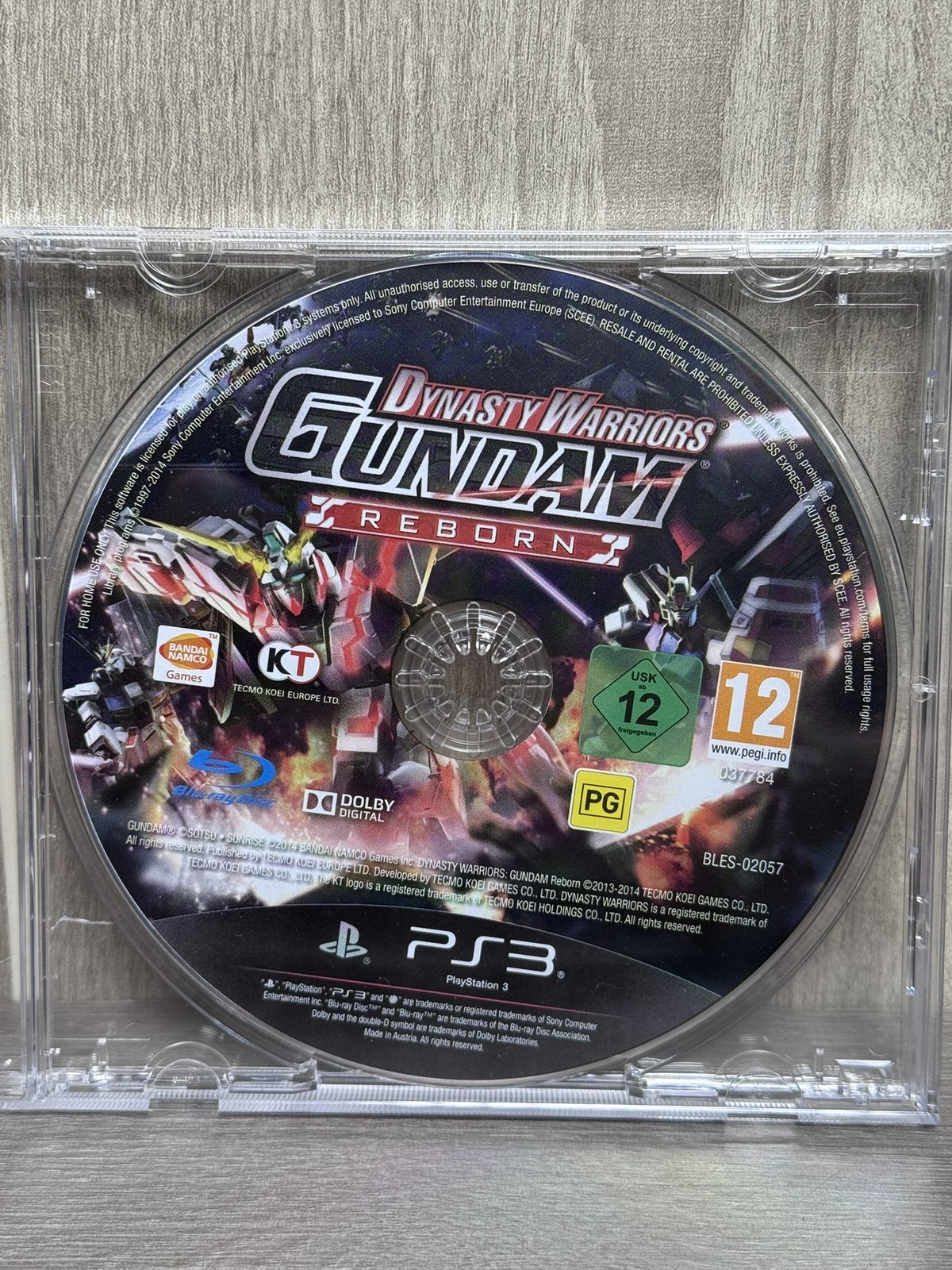 Dynasty Warriors Gundam Reborn PS3 PlayStation 3 Game PAL PEGI 12 BLES-02057