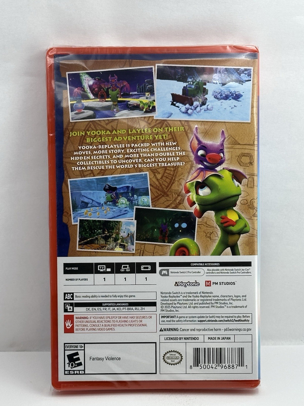 Yooka-Replaylee (Nintendo Switch 2, 2025) Brand New Sealed USA ESRB Version