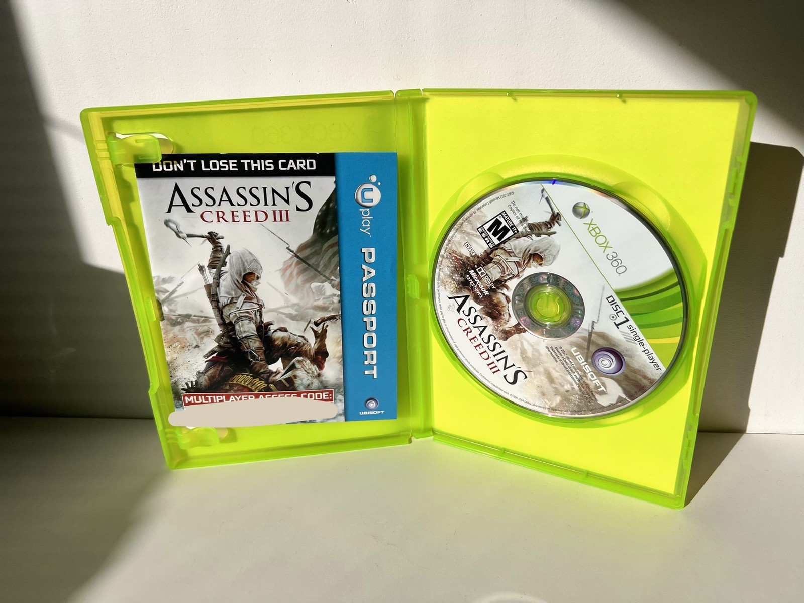 Assassin’s Creed 3 III (Xbox 360, 2012) CIB Complete GameStop Edition
