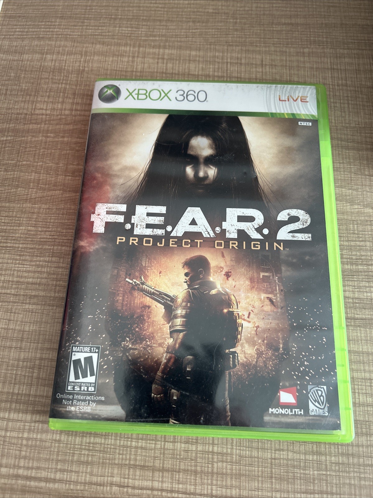 FEAR 2: Project Origin (Xbox 360, 2009) Complete Tested Working !!