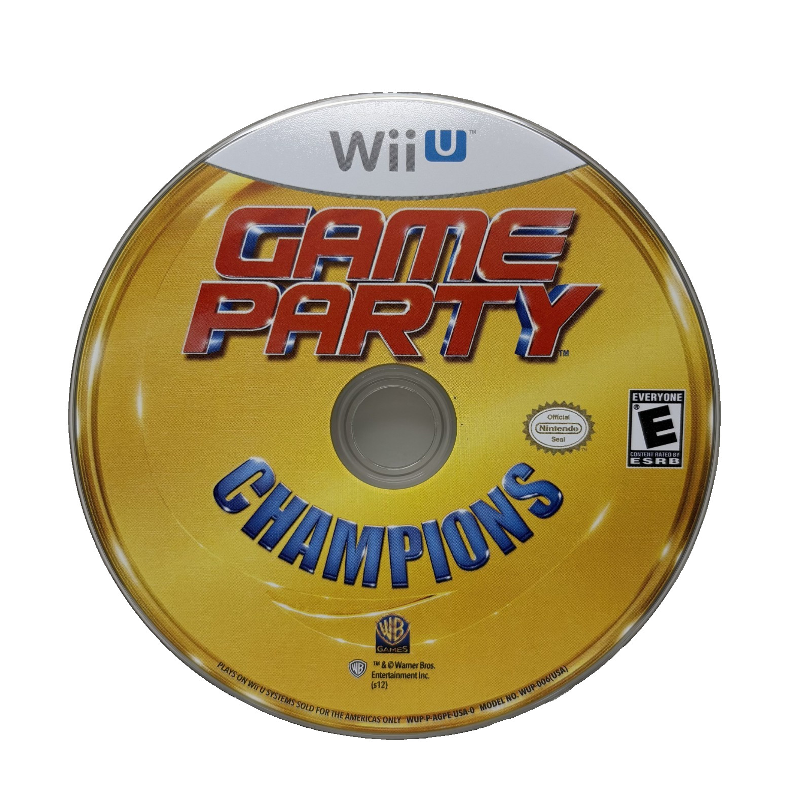 Game Party Champions – Wii U – Disc Only – Good – 2012