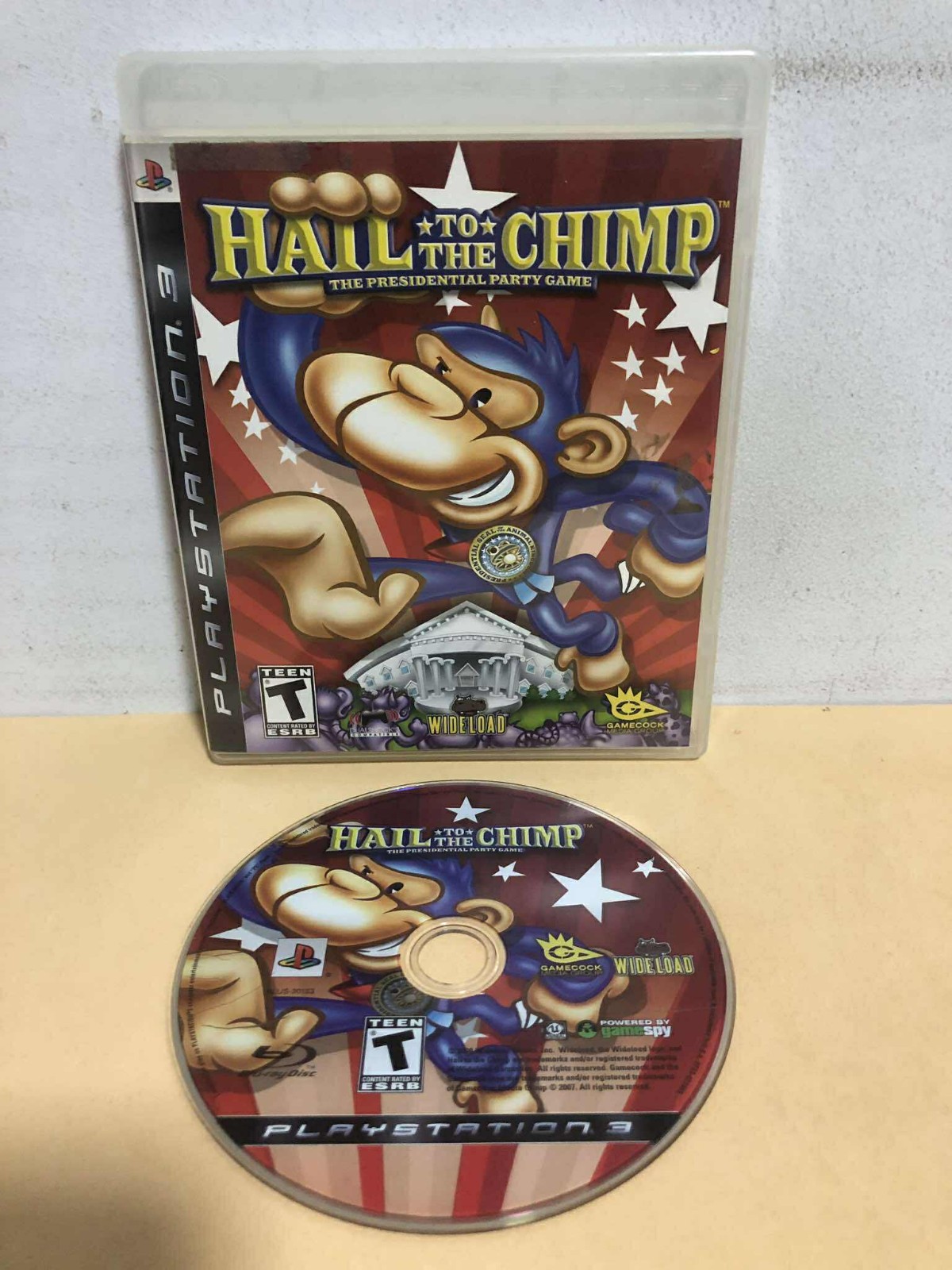 Hail to the Chimp PS3 CIB Complete Tested Working Rare Presidential Party Game