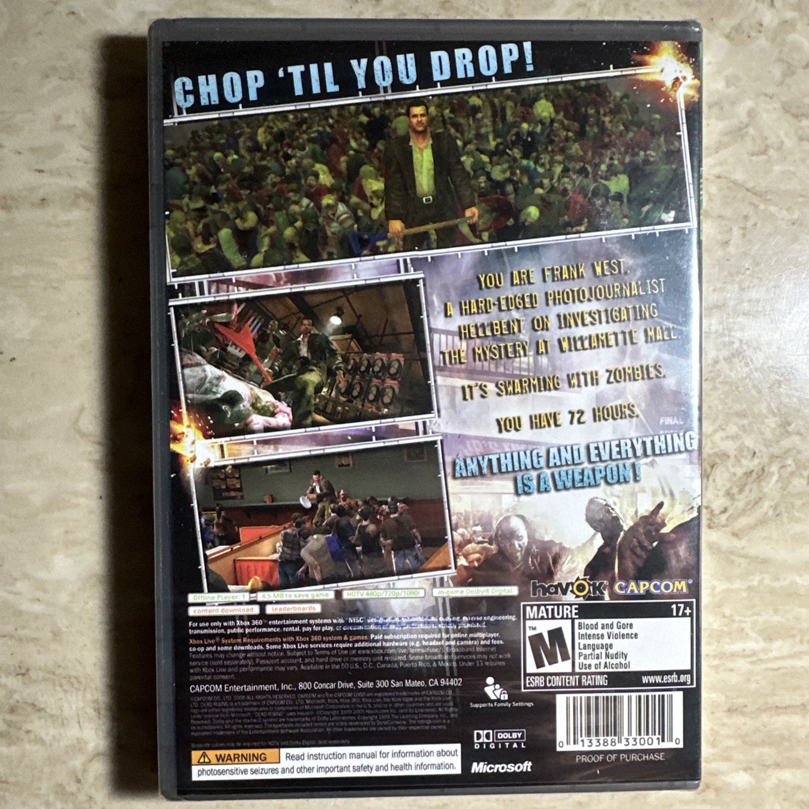 Dead Rising (Microsoft Xbox 360, 2006) Platinum Hits. New & Sealed