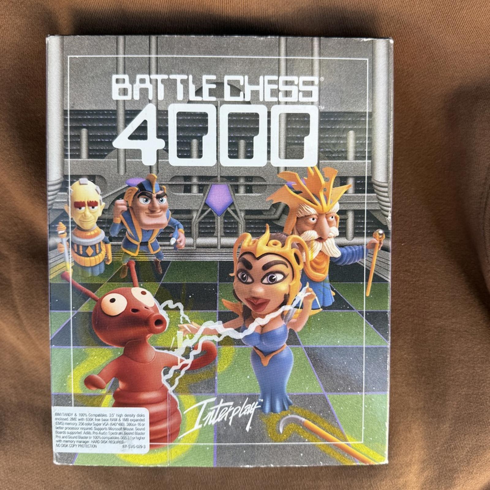 Vintage 1994 Battle Chess 4000 Big Box CIB IBM 3.5″ Disks Free Fast Shipping