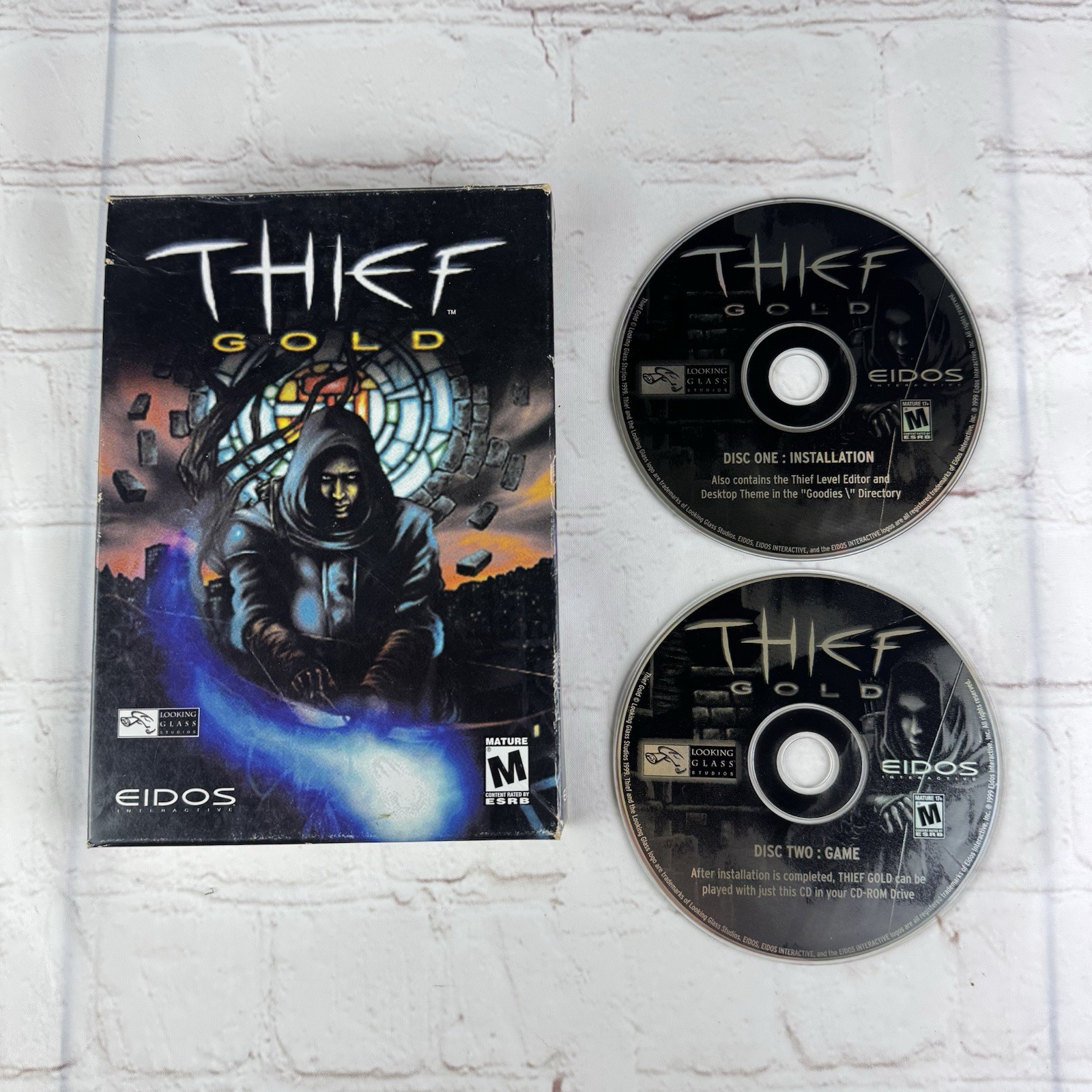Thief Gold (PC, 1999) Video Game with Box 2-Discs (NO manual or demo disc)