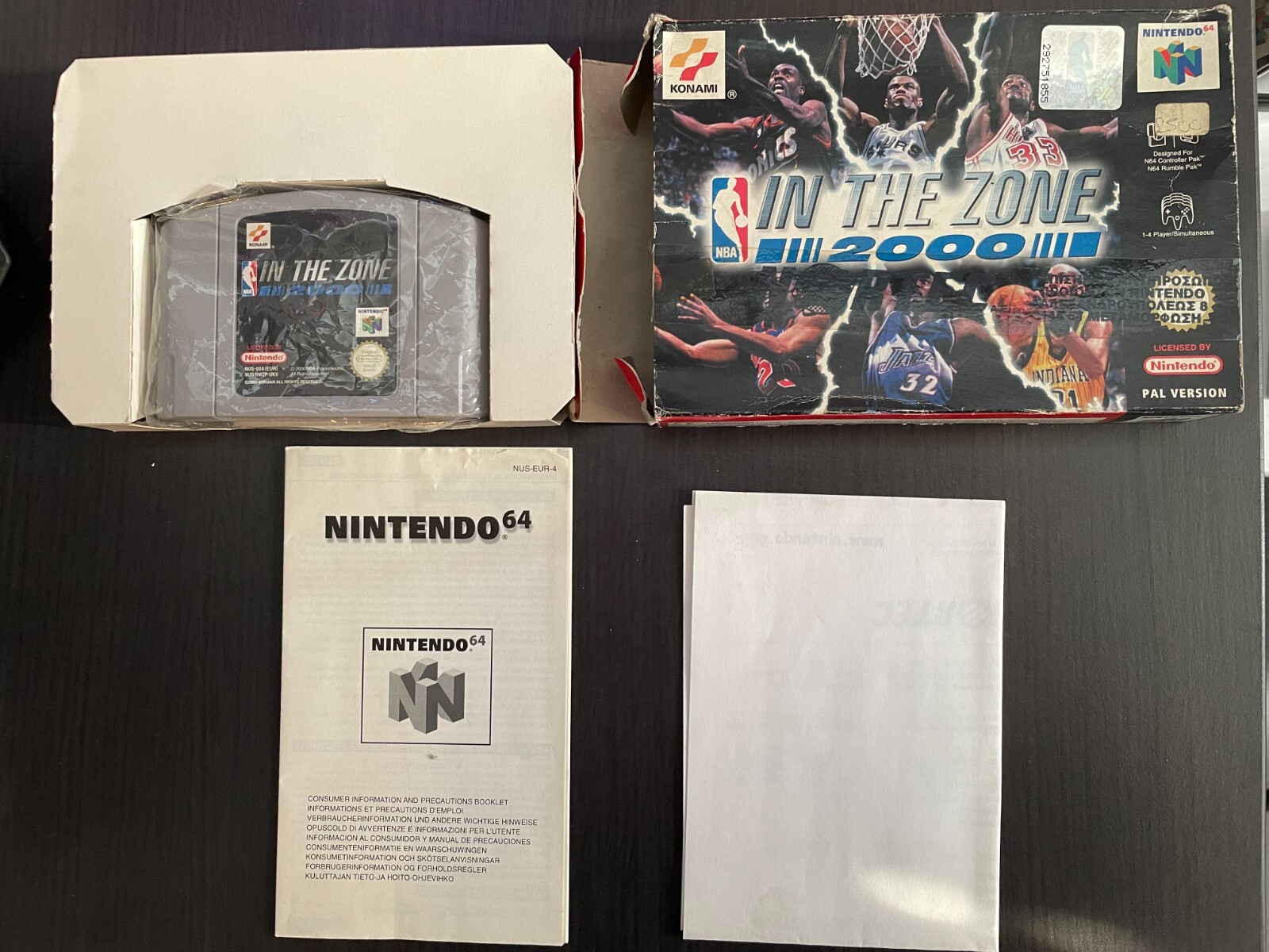 NBA In The Zone 2000 (Nintendo 64, PAL) – Complete with Box, Manual & Cartridge