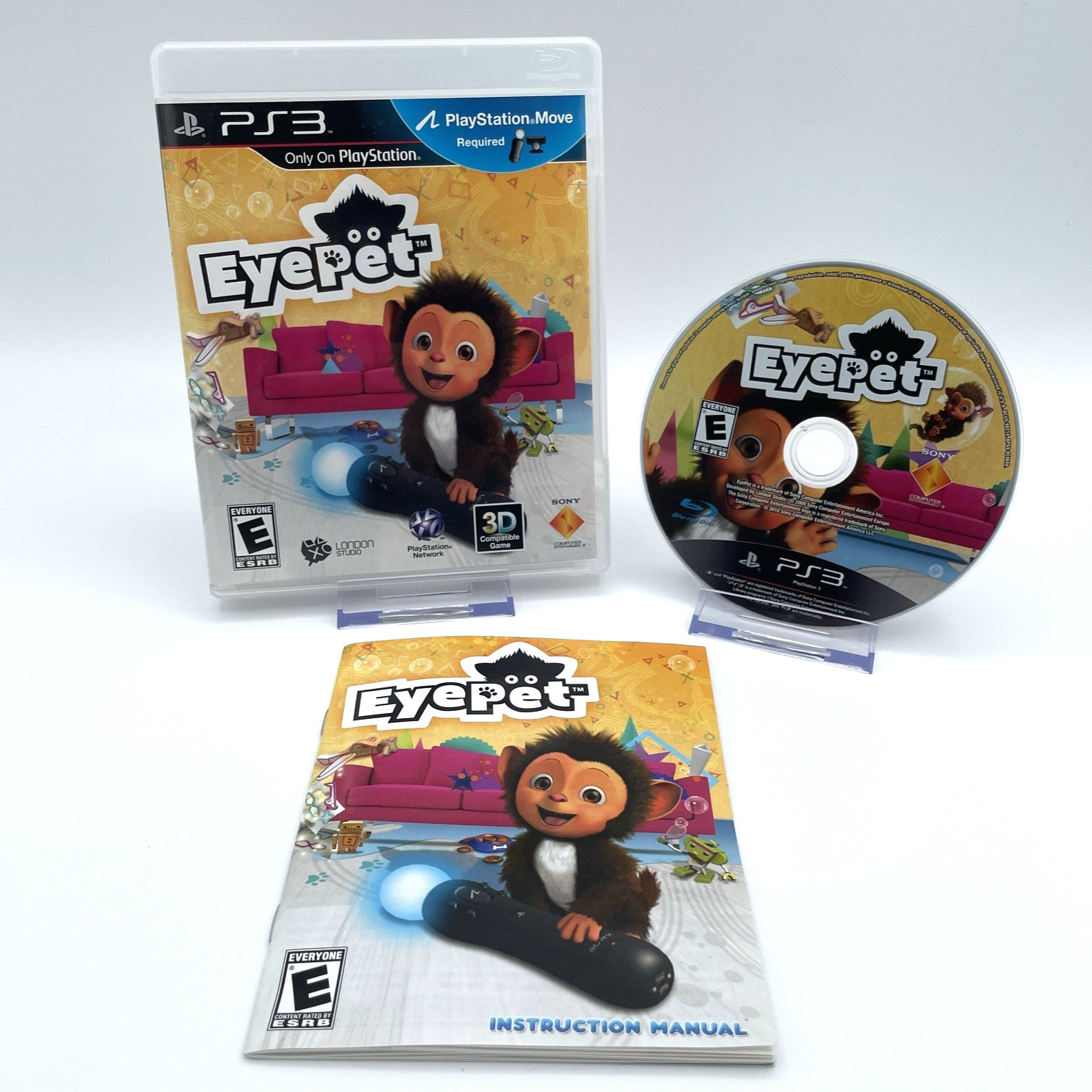 EyePet PS3 PlayStation 3 Video Game Complete CIB + Clean Disc Adult Owned