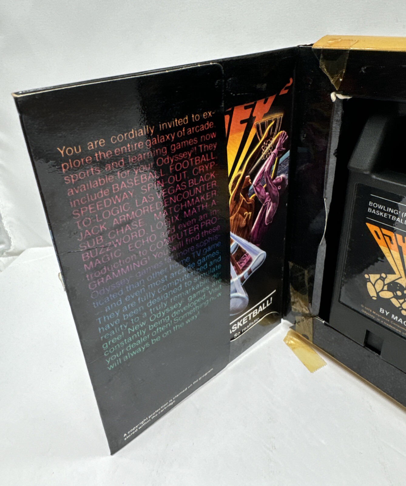 Magnovox Odyssey 2 Bowling & Basketball Game in original box w/ instructions