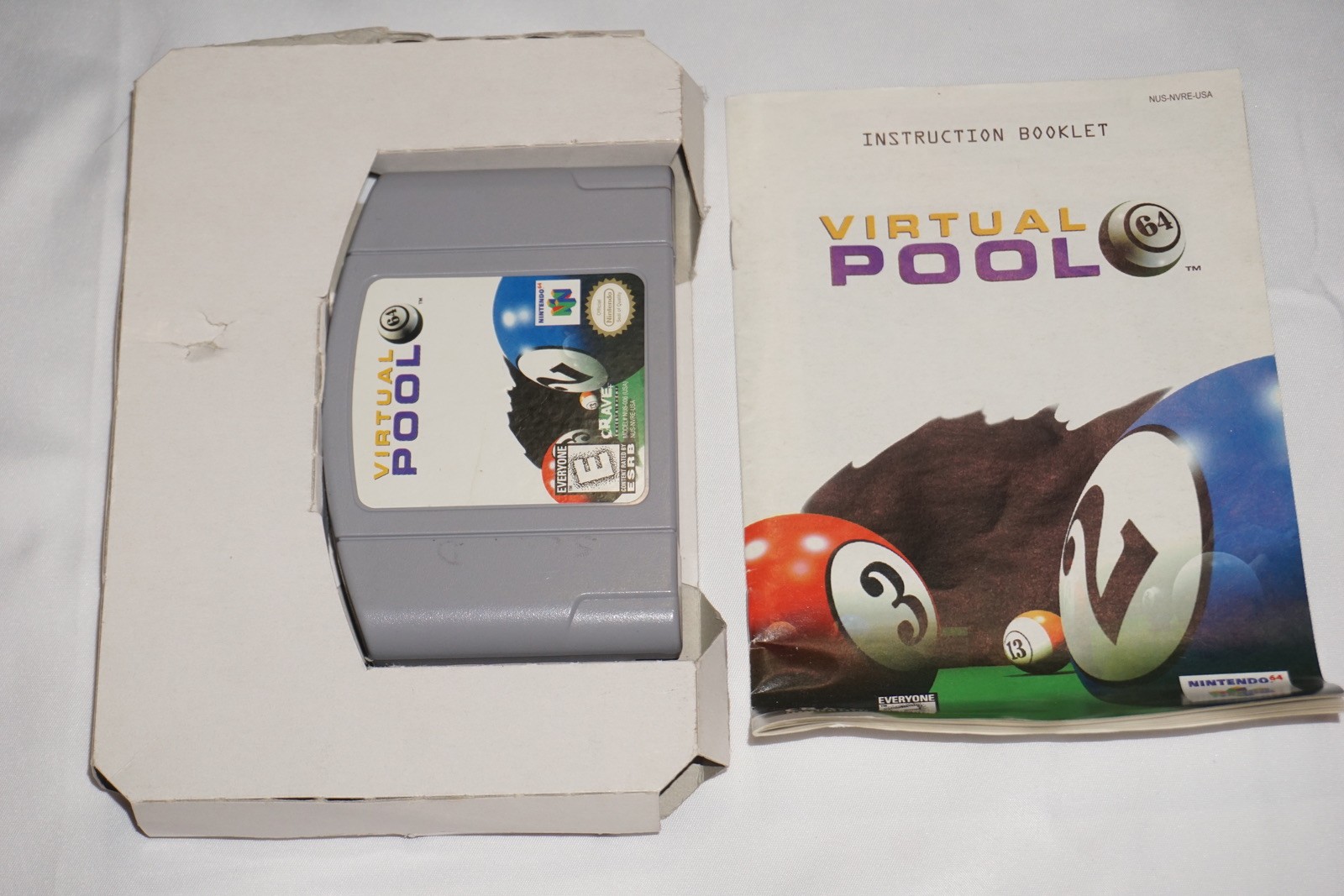 Virtual Pool (Nintendo 64 N64) Complete in Box CIB