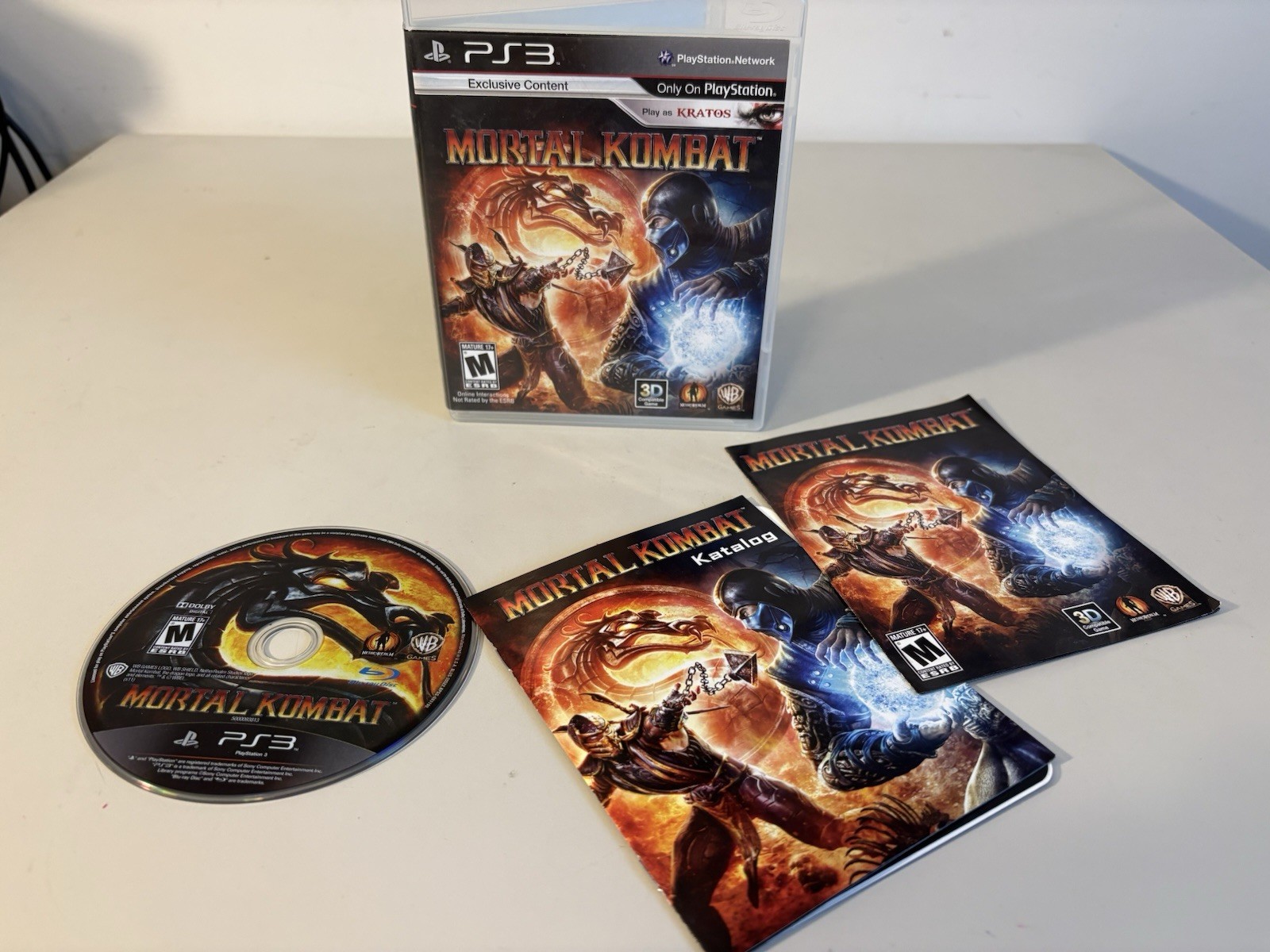 WB Games Mortal Kombat (Mortal Kombat Series) PS3 2011 M Fighting, Manual