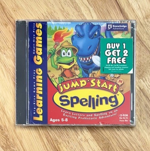 Jump Start Learn Letters Spelling Skills Windows Mac PC CD-ROM Game – NEW