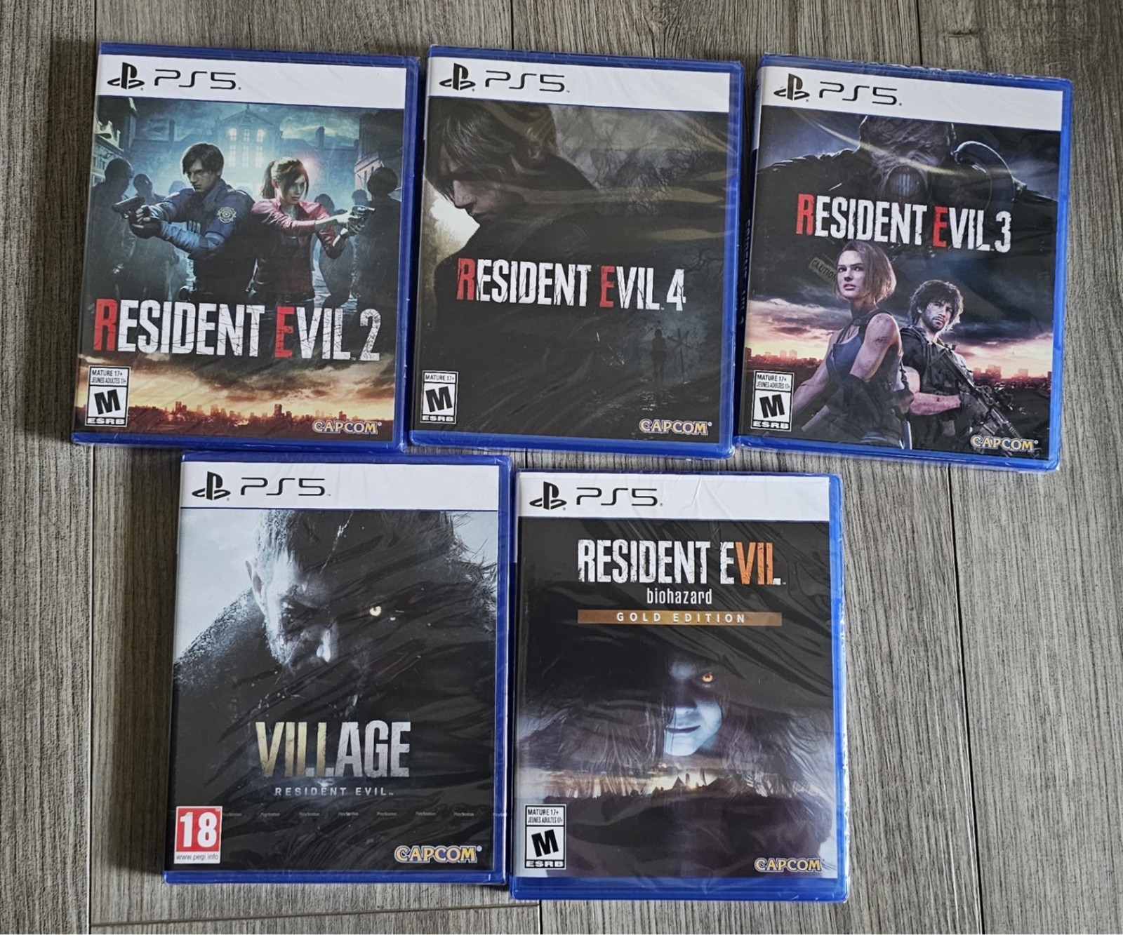 Resident Evil Bundle 2, 3, 4, 7 Biohazard & 8 Village – PS5 – New | Still Sealed