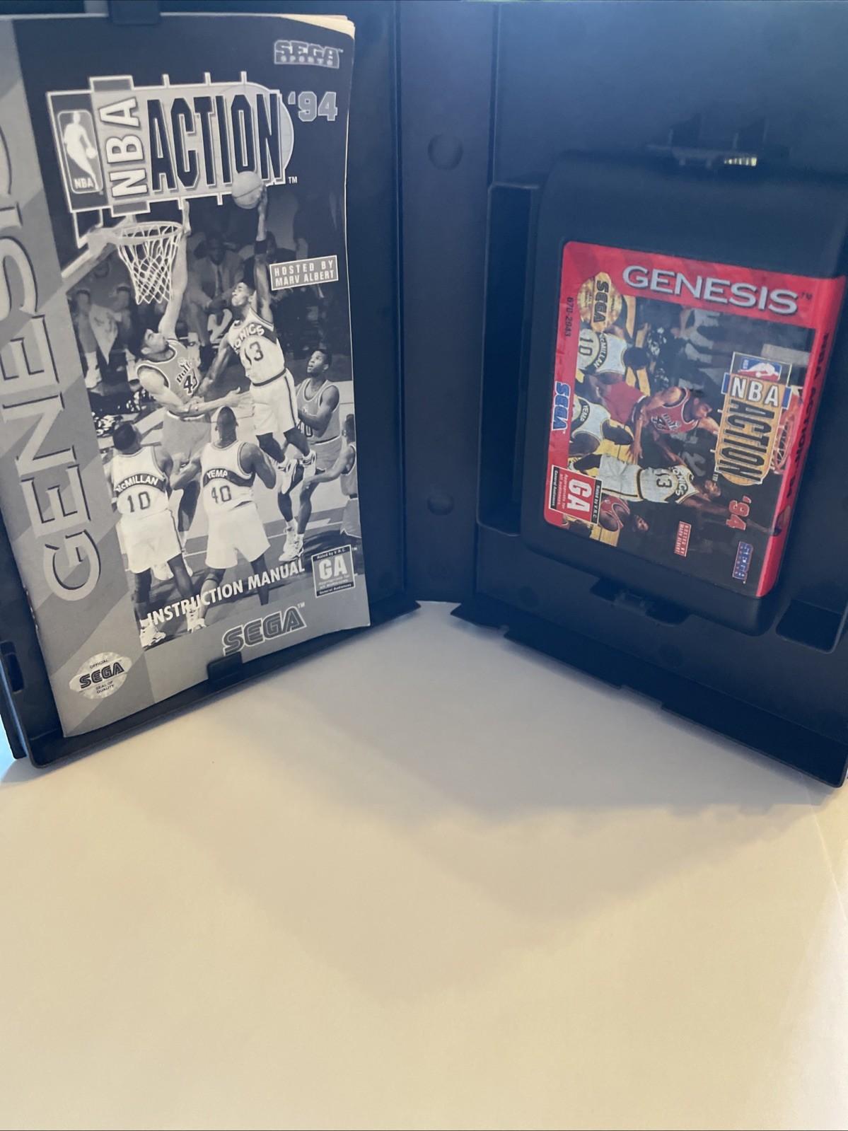 NBA Action ’94 (Sega Genesis, 1994) Complete In Box- Tested