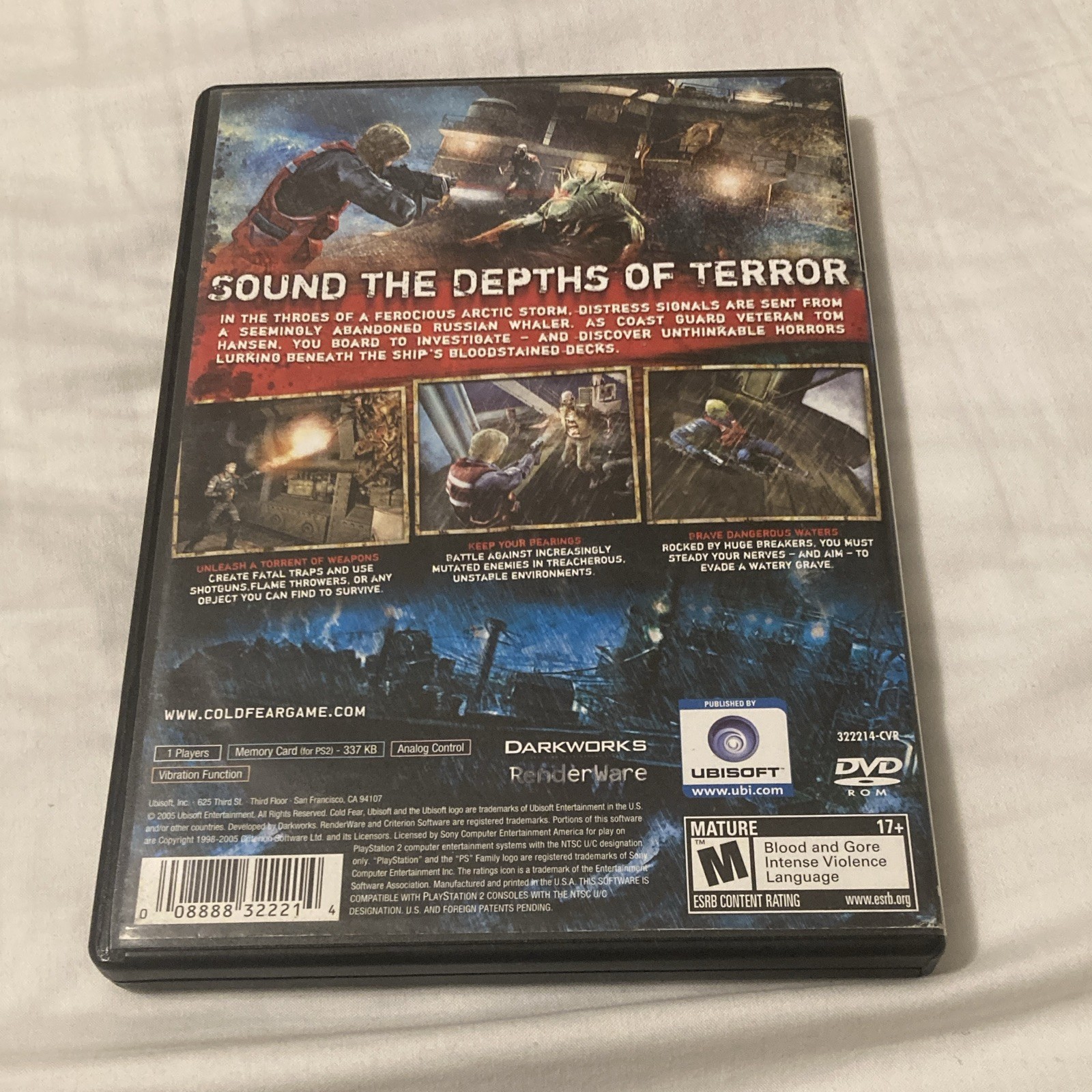 Cold Fear – Sony PlayStation 2 NTSC-U/C
